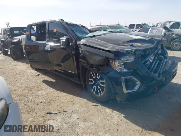 2021 GMC Sierra 1500 AT4 with VIN 3GTU9EET5MG179368, listed as a IAAI auction lot 41206653 with 1 mi miles. Bid and sale history available at carsss.com. Image 1.