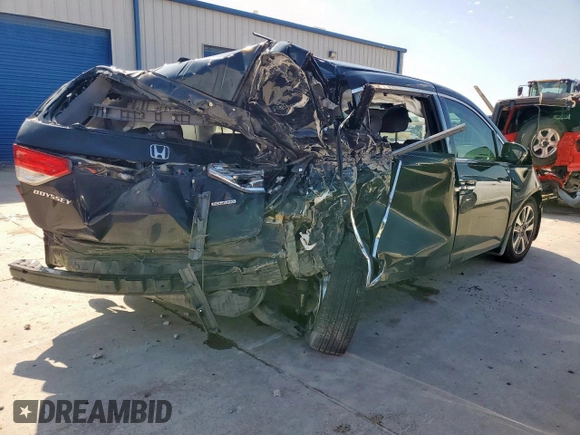 2016 Honda Odyssey Touring Elite with VIN 5FNRL5H93GB146838, listed as a Copart auction lot 54314345 with 171,479 mi miles and Salvage Title. Bid and sale history available at carsss.com. Image 3.