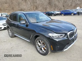 2024 BMW X3 xDrive30i with VIN 5UX53DP07R9U41254, listed as a Copart auction lot 50654335 with 10,357 mi miles and Salvage Title. Bid and sale history available at DreamBid. Image 4.
