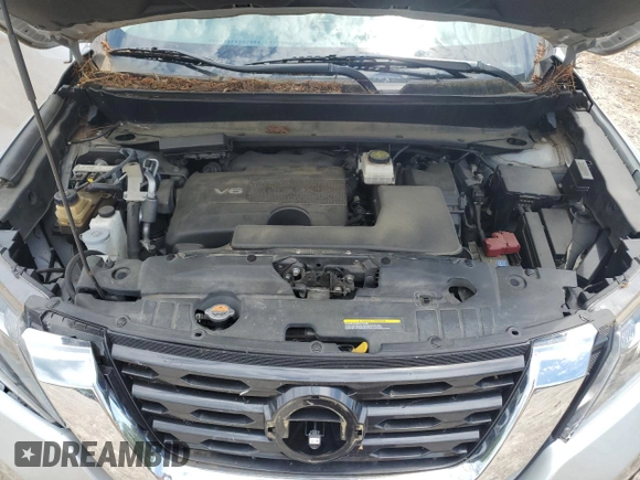 2017 Nissan Pathfinder SL with VIN 5N1DR2MN7HC650880, listed as a Copart auction lot 56006025 with 74,945 mi miles and Salvage title. Bid and sale history available at DreamBid. Image 12.