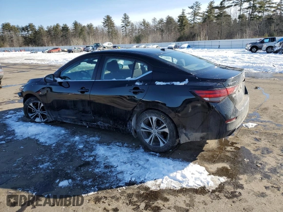 2020 Nissan Sentra SV with VIN 3N1AB8CV6LY268472, listed as a Copart auction lot 44392015 with 43,504 mi miles and Salvage Title. Bid and sale history available at DreamBid. Image 2.