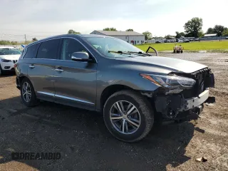 2020 Infiniti QX60 Pure with VIN 5N1DL0MM0LC530618, listed as a Copart auction lot 61285215 with 80,658 mi miles and Salvage title. Bid and sale history available at DreamBid. Image 4.