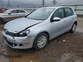 2012 Volkswagen Golf with VIN WVWDB7AJ9CW338011, listed as a Copart auction lot 73023924 with 105,159 mi miles and Salvage Title. Bid and sale history available at DreamBid. Image 1.