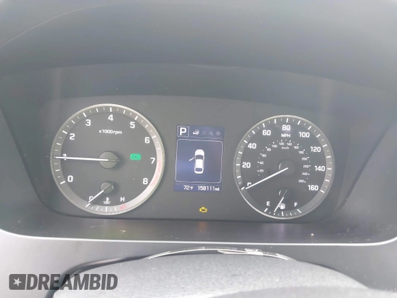 2016 Hyundai Sonata SE with VIN 5NPE24AF1GH388878, listed as a IAAI auction lot 39442510 with 158,111 mi miles and . Bid and sale history available at carsss.com. Image 7.