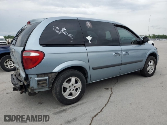 2006 Dodge Caravan SXT with VIN 1D4GP45R26B583390, listed as a Copart auction lot 54442955 with 328,965 mi miles and Salvage title. Bid and sale history available at DreamBid. Image 3.
