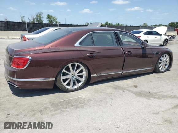 2021 Bentley Flying Spur W12 with VIN SCBBB6ZG9MC084879, listed as a Copart auction lot 54848205 with Not Provided miles and Salvage Title. Bid and sale history available at DreamBid. Image 3.