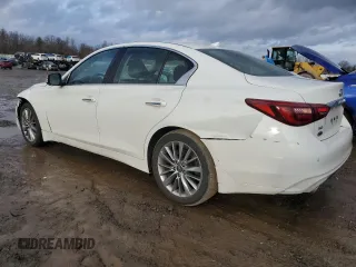 2022 Infiniti Q50 Luxe z VIN JN1EV7BR6NM340168, wystawiony jako Copart lot #44747675 z przebiegiem 33 653 mil mil oraz Szkoda całkowita • Salvage title. Historia ofert i sprzedaży dostępna na DreamBid. Obrazek 2.