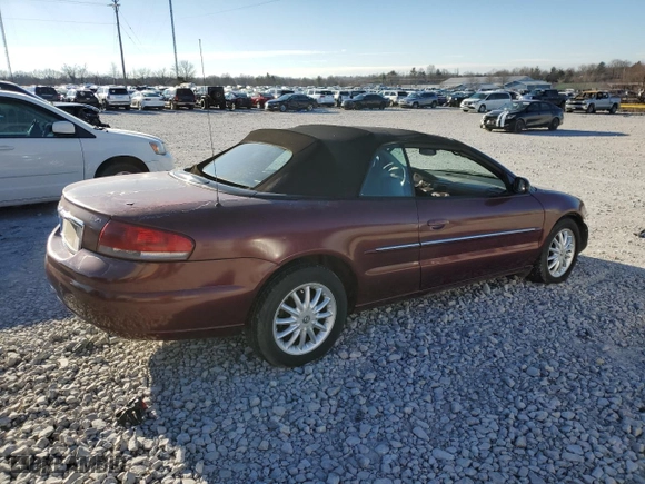 2002 Chrysler Sebring LXi with VIN 1C3EL55RX2N265861, listed as a Copart auction lot 41332575 with 80,638 mi miles and Non Repairable. Bid and sale history available at carsss.com. Image 3.