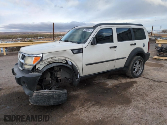2007 Dodge Nitro SXT with VIN 1D8GT28K47W615392, listed as a Copart auction lot 51834425 with 195,055 mi miles and Salvage Title. Bid and sale history available at carsss.com. Image 1.