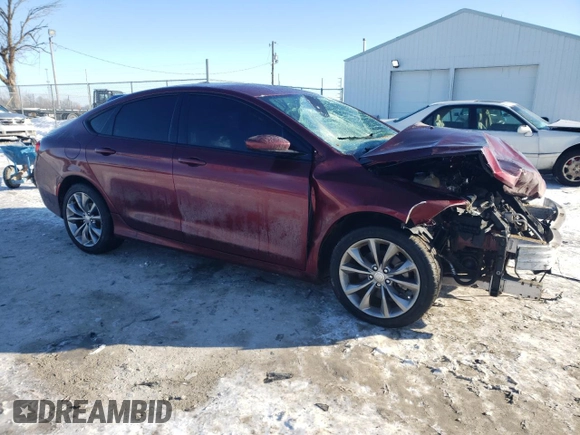 2015 Chrysler 200 S with VIN 1C3CCCBB5FN539945, listed as a Copart auction lot 50671765 with 110,253 mi miles and Clean Title. Bid and sale history available at carsss.com. Image 4.