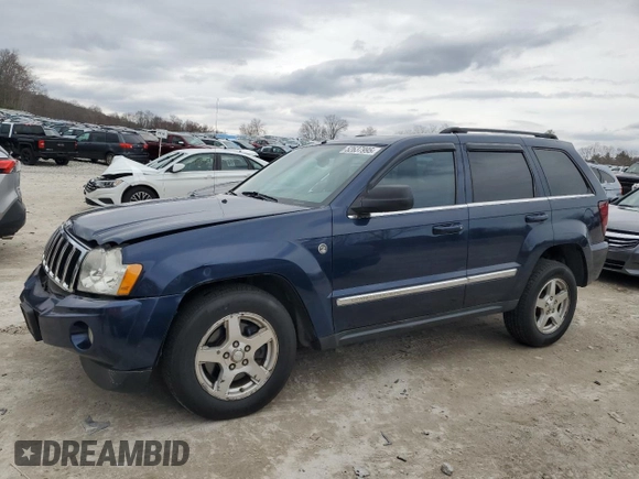 2005 Jeep Grand Cherokee Limited with VIN 1J4HR58NX5C529056, listed as a Copart auction lot 52637995 with 179,859 mi miles and Clean Title. Bid and sale history available at carsss.com. Image 1.