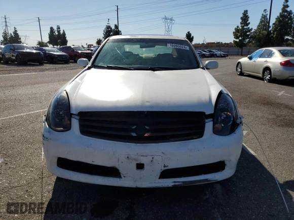 2006 Infiniti G35 with VIN JNKCV51E16M504059, listed as a Copart auction lot 78990024 with 126,145 mi miles and Salvage Title. Bid and sale history available at DreamBid. Image 5.