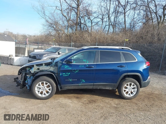 2018 Jeep Cherokee Latitude Plus with VIN 1C4PJMLX3JD548435, listed as a IAAI auction lot 41622224 with 82,093 mi miles and . Bid and sale history available at DreamBid. Image 14.