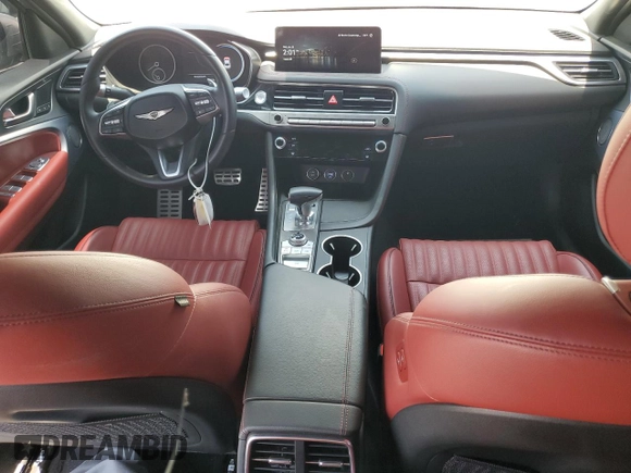 2024 Genesis G70 2.5T with VIN KMTG34SC7RU139599, listed as a Copart auction lot 62535435 with 9,416 mi miles and Salvage title. Bid and sale history available at DreamBid. Image 8.