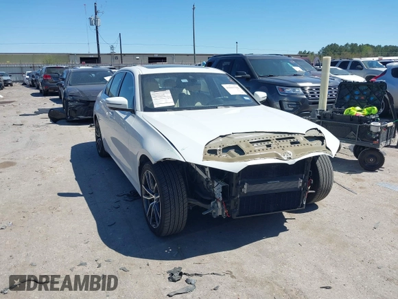 2019 BMW 3 Series 330i with VIN WBA5R1C58KAK07061, listed as a IAAI auction lot 41843706 with 57,930 mi miles and . Bid and sale history available at DreamBid. Image 1.