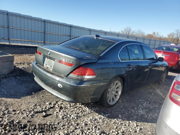 2003 BMW 7 Series 745Li with VIN WBAGN63413DS45269, listed as a Copart auction lot 80987154 with 80,882 mi miles and Salvage Title. Bid and sale history available at DreamBid. Image 3.