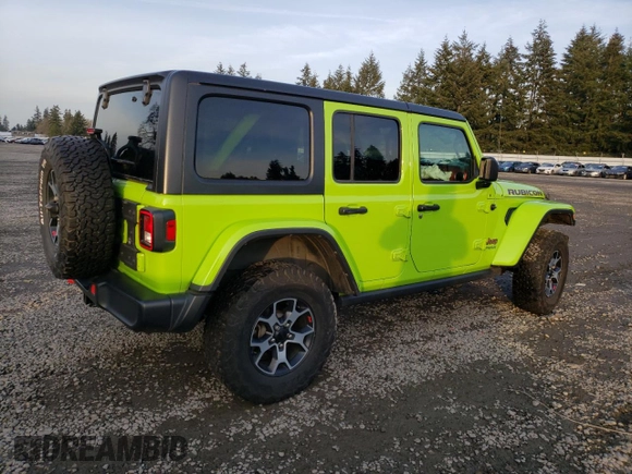 2021 Jeep Wrangler Unlimited Rubicon with VIN 1C4JJXFM2MW838926, listed as a Copart auction lot 42137645 with 75,998 mi miles and Salvage Title. Bid and sale history available at carsss.com. Image 3.