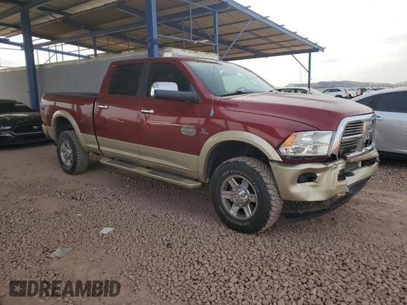 2012 Ram 2500 Laramie Longhorn with VIN 3C6UD5GL7CG301830, listed as a Copart auction lot 81342604 with 427,889 mi miles and Salvage Title. Bid and sale history available at carsss.com. Image 4.