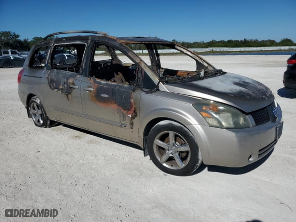 2006 Nissan Quest S Special Edition with VIN 5N1BV28U66N120471, listed as a Copart auction lot 83303184 with 0 mi miles and Non Repairable. Bid and sale history available at carsss.com. Image 4.