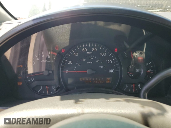 2004 Nissan Titan SE with VIN 1N6AA06B84N548876, listed as a Copart auction lot 60016925 with 190,202 mi miles and Clean title. Bid and sale history available at DreamBid. Image 9.