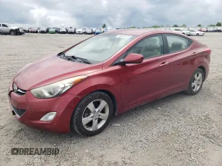2013 Hyundai Elantra GLS with VIN 5NPDH4AE6DH237130, listed as a Copart auction lot 56481075 with 134,452 mi miles and Salvage title. Bid and sale history available at DreamBid. Image 1.