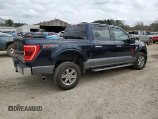 2021 Ford F-150 XL with VIN 1FTFW1E50MFA45896, listed as a Copart auction lot 46882735 with 57,041 mi miles and Salvage Title. Bid and sale history available at DreamBid. Image 3.