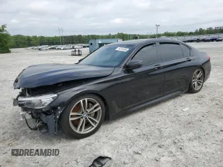 2019 BMW 7 Series 740i xDrive with VIN WBA7E4C51KGV28443, listed as a Copart auction lot 54751395 with 0 mi miles and Clean Title. Bid and sale history available at carsss.com. Image 1.
