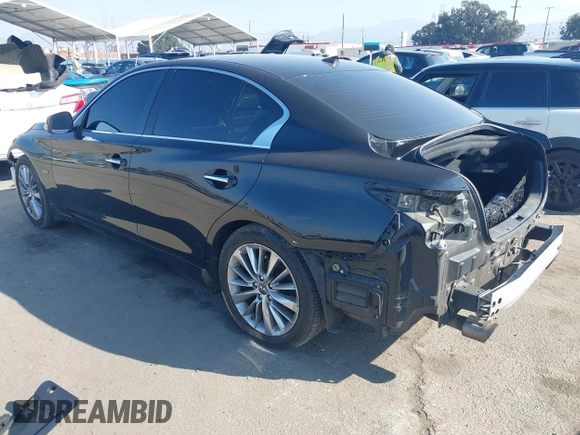2018 Infiniti Q50 Sport with VIN JN1EV7AP3JM359867, listed as a IAAI auction lot 41455142 with 55,897 mi miles and . Bid and sale history available at carsss.com. Image 3.