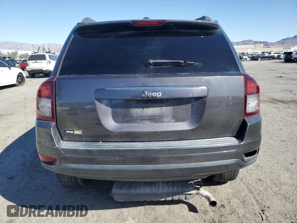 2017 Jeep Compass Sport with VIN 1C4NJCBA2HD123233, listed as a Copart auction lot 49741295 with 143,381 mi miles and Salvage title. Bid and sale history available at DreamBid. Image 6.