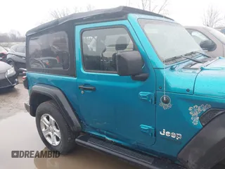 2020 Jeep Wrangler Sport S with VIN 1C4GJXAN4LW263737, listed as a IAAI auction lot 41983063 with 38,209 mi miles and . Bid and sale history available at DreamBid. Image 19.