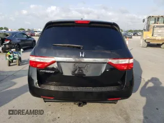 2013 Honda Odyssey EX-L with VIN 5FNRL5H66DB023651, listed as a Copart auction lot 48676274 with 164,687 mi miles and Salvage Title. Bid and sale history available at DreamBid. Image 6.