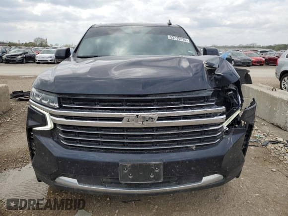 2021 Chevrolet Tahoe LT with VIN 1GNSKNKD0MR253098, listed as a Copart auction lot 53230535 with 143,689 mi miles and Salvage title. Bid and sale history available at DreamBid. Image 5.