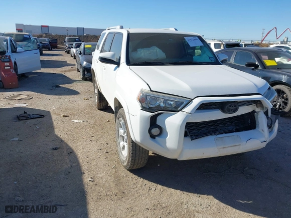 2017 Toyota 4Runner SR5 with VIN JTEBU5JR9H5439571, listed as a IAAI auction lot 41672880 with 161,710 mi miles. Bid and sale history available at carsss.com. Image 1.