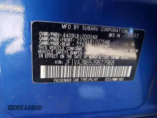 2018 Subaru WRX STI with VIN JF1VA2N65J9822968, listed as a Copart auction lot 70933573 with 102,522 mi miles. Bid and sale history available at carsss.com. Image 15.