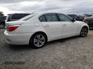 2010 BMW 5 Series 528i with VIN WBANU5C51AC365413, listed as a Copart auction lot 47758385 with 128,091 mi miles and Salvage Title. Bid and sale history available at carsss.com. Image 3.
