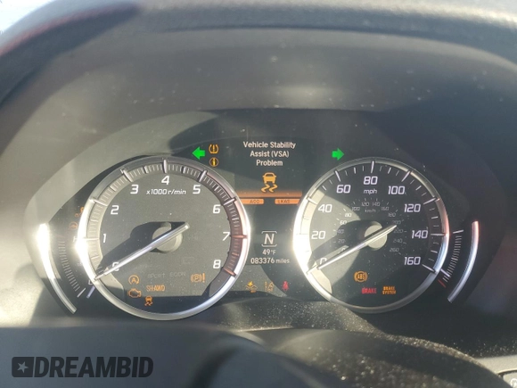 2018 Acura MDX w/Advance/Entertainment Pkg with VIN 5J8YD4H99JL004146, listed as a Copart auction lot 88912875 with 83,376 mi miles and Salvage Title. Bid and sale history available at carsss.com. Image 9.
