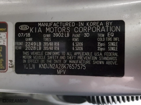 2019 Kia Soul with VIN KNDJN2A28K7657575, listed as a Copart auction lot 51299375 with 78,102 mi miles and Salvage Title. Bid and sale history available at carsss.com. Image 12.