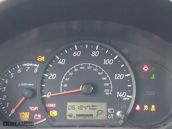 2015 Mitsubishi Mirage DE with VIN ML32A3HJ0FH045392, listed as a IAAI auction lot 41765934 with 61,847 mi miles. Bid and sale history available at carsss.com. Image 7.