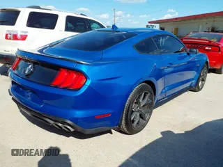 2021 Ford Mustang EcoBoost with VIN 1FA6P8TD9M5128237, listed as a IAAI auction lot 42103583 with 39,383 mi miles. Bid and sale history available at carsss.com. Image 4.
