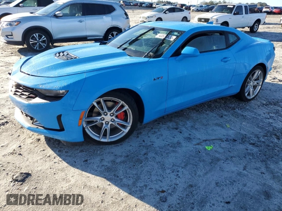 2023 Chevrolet Camaro LT1 with VIN 1G1FF1R77P0114711, listed as a Copart auction lot 43577835 with 35,955 mi miles and Clean Title. Bid and sale history available at DreamBid. Image 1.