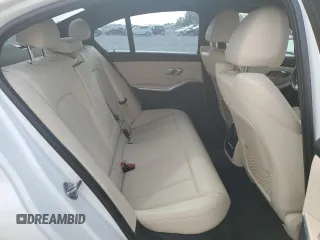 2020 BMW 3 Series 330i with VIN WBA5R1C0XLFH39262, listed as a Copart auction lot 57398585 with 55,456 mi miles and Salvage title. Bid and sale history available at DreamBid. Image 10.
