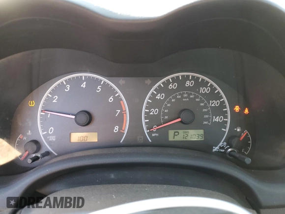 2009 Toyota Corolla with VIN 1NXBU40E39Z139959, listed as a Copart auction lot 72742564 with 121,039 mi miles and Salvage Title. Bid and sale history available at carsss.com. Image 9.