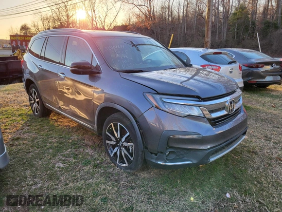 2020 Honda Pilot Touring 8-Passenger with VIN 5FNYF6H93LB022913, listed as a Copart auction lot 50825655 with 10,513 mi miles and Salvage Title. Bid and sale history available at DreamBid. Image 1.