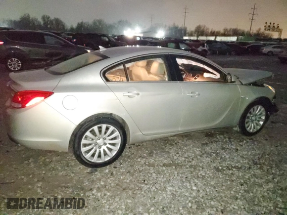 2011 Buick Regal CXL RL3 with VIN 2G4GR5EC7B9179632, listed as a Copart auction lot 83988694 with 0 mi miles and Salvage Title. Bid and sale history available at carsss.com. Image 3.