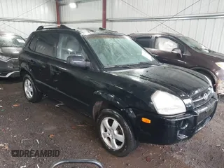 2005 Hyundai Tucson GL with VIN KM8JM12B75U072080, listed as a IAAI auction lot 41779464 with 191,771 mi miles. Bid and sale history available at carsss.com. Image 1.