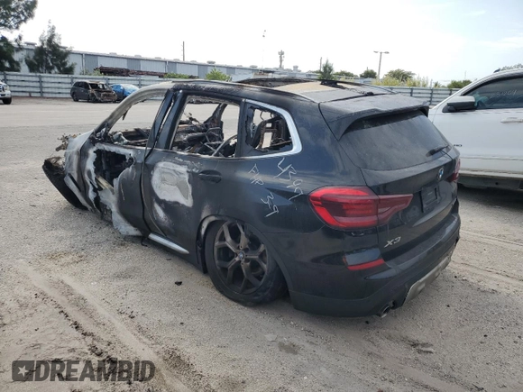 2021 BMW X3 sDrive30i with VIN 5UXTY3C00M9E84399, listed as a Copart auction lot 49156625 with 0 mi miles and Non Repairable. Bid and sale history available at carsss.com. Image 2.