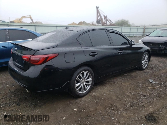 2021 Infiniti Q50 Pure z VIN JN1EV7AR6MM751988, wystawiony jako Copart lot #47480403 z przebiegiem 7 350 mil mil oraz Szkoda całkowita • Salvage title. Historia ofert i sprzedaży dostępna na DreamBid. Obrazek 3.