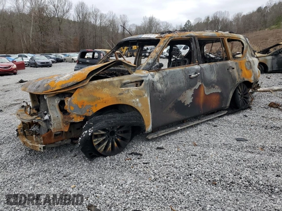 2022 Nissan Armada SL with VIN JN8AY2BAXN9390045, listed as a Copart auction lot 87619075 with 0 mi miles and Non Repairable. Bid and sale history available at carsss.com. Image 1.