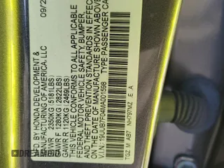 2021 Acura TLX Type S with VIN 19UUB7F04MA001598, listed as a Copart auction lot 41467135 with 54,187 mi miles and Salvage Title. Bid and sale history available at carsss.com. Image 15.