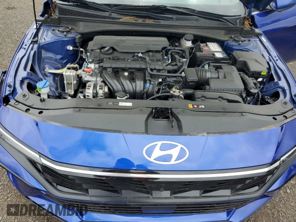 2024 Hyundai Elantra SEL with VIN KMHLS4DG9RU694050, listed as a Copart auction lot 63476585 with 4,034 mi miles and Salvage title. Bid and sale history available at DreamBid. Image 11.